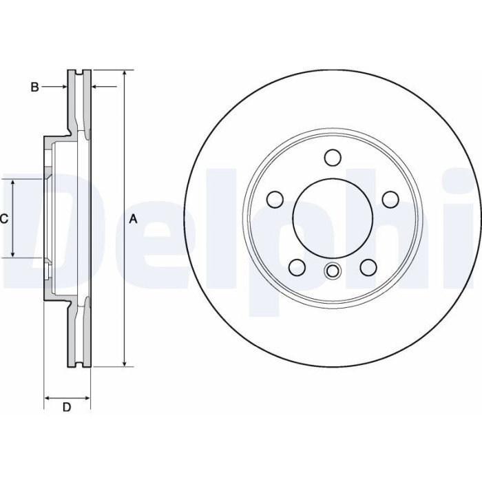 Delphi BG4668C Bremsscheibe
