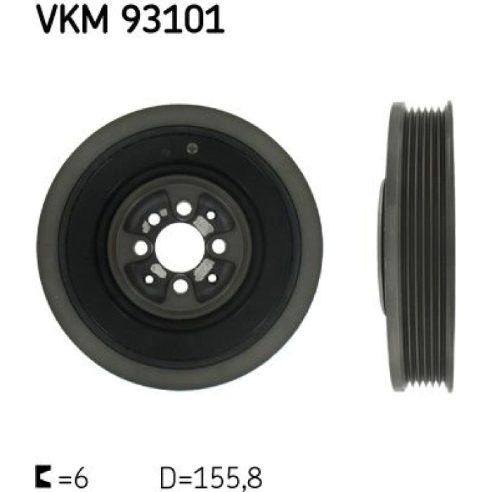 SKF VKM 93101 Riemenscheibe, Kurbelwelle
