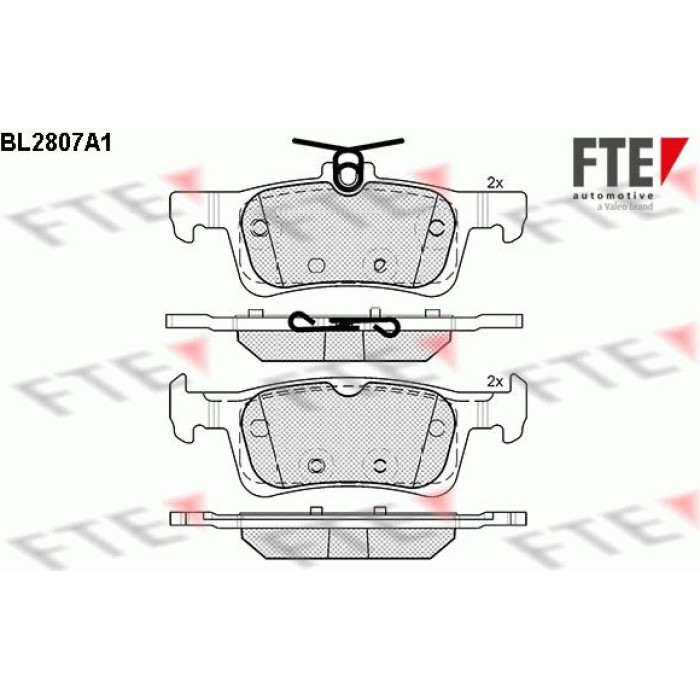FTE 9010996 Bremsbelagsatz, Scheibenbremse