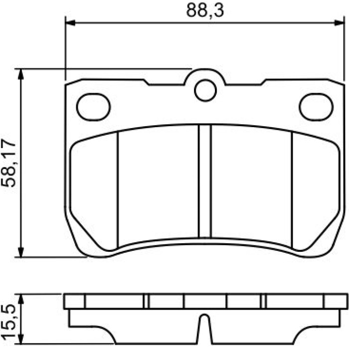 BOSCH 0 986 494 253 Bremsbelagsatz, Scheibenbremse BOSCH 0 986 494 253 Bremsbelagsatz, Scheibenbremse