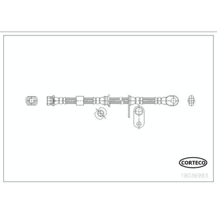 Corteco 19036993 Bremsschlauch Corteco 19036993 Bremsschlauch