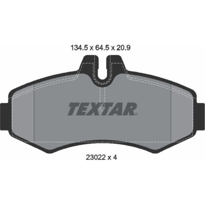 Textar 2302201 Bremsbelagsatz, Scheibenbremse Q+