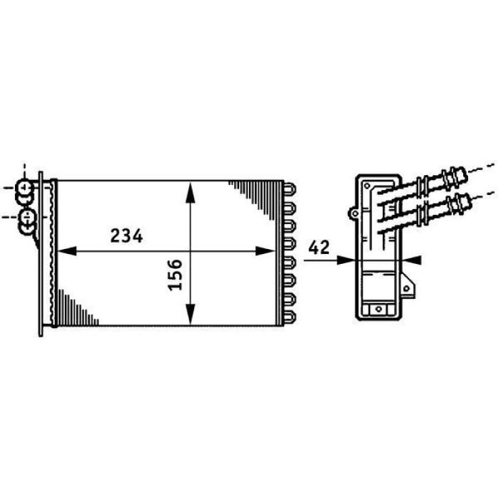 Mahle AH 72 000S Wärmetauscher, Innenraumheizung BEHR