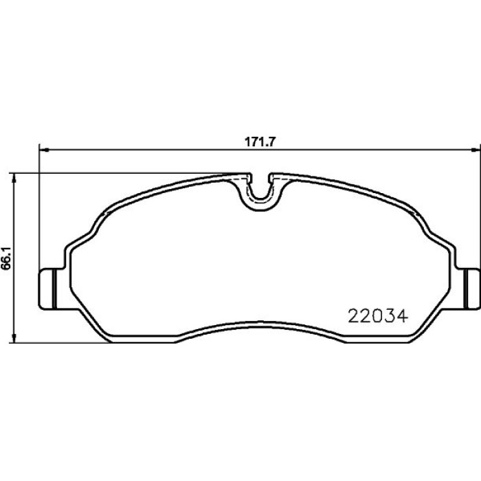 Hella 8DB 355 021-571 Bremsbelagsatz, Scheibenbremse