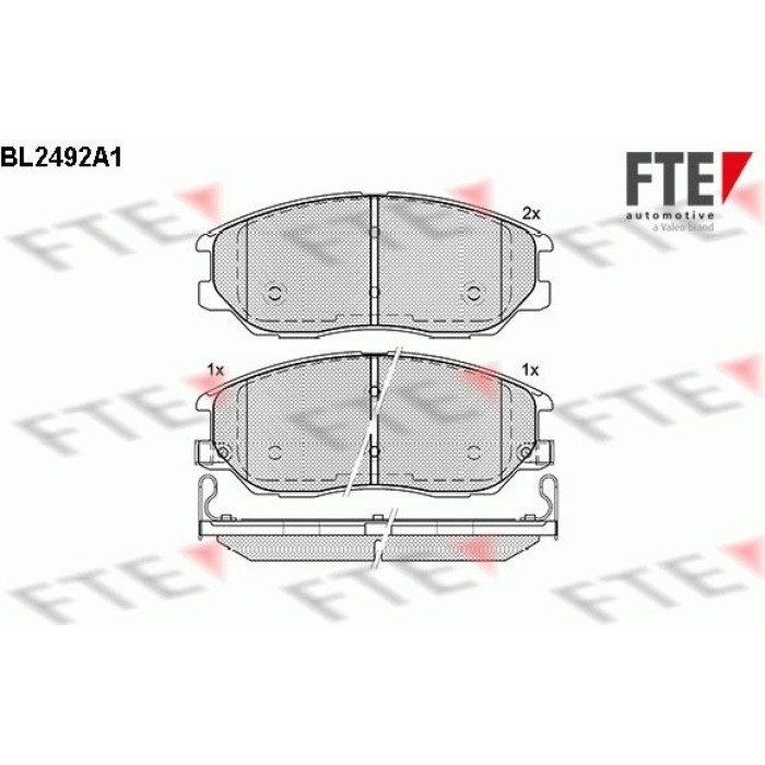 FTE 9010764 Bremsbelagsatz, Scheibenbremse FTE 9010764 Bremsbelagsatz, Scheibenbremse