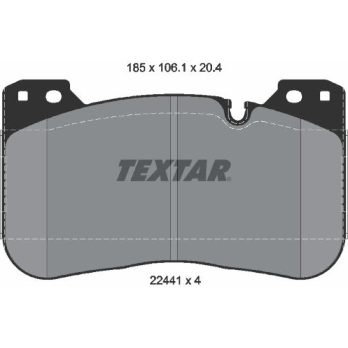 Textar 2244101 Bremsbelagsatz, Scheibenbremse Q+ Textar 2244101 Bremsbelagsatz, Scheibenbremse Q+