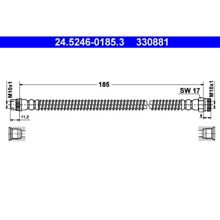 ATE 24.5246-0185.3 Bremsschlauch