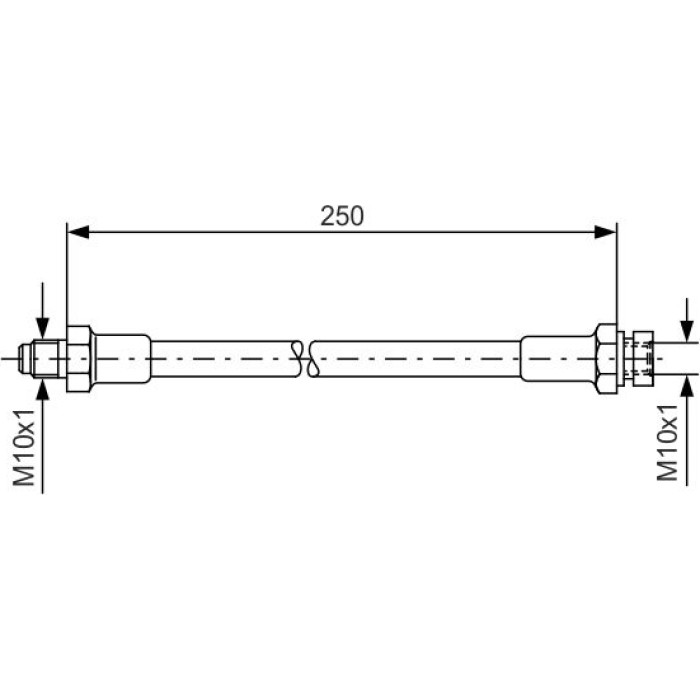 BOSCH 1 987 476 348 Bremsschlauch