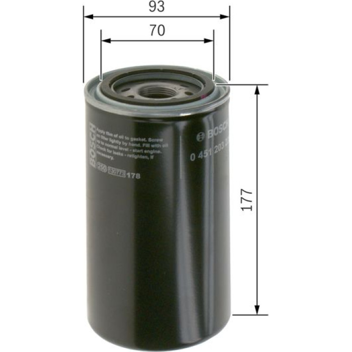 BOSCH 0 451 203 228 Ölfilter BOSCH 0 451 203 228 Ölfilter
