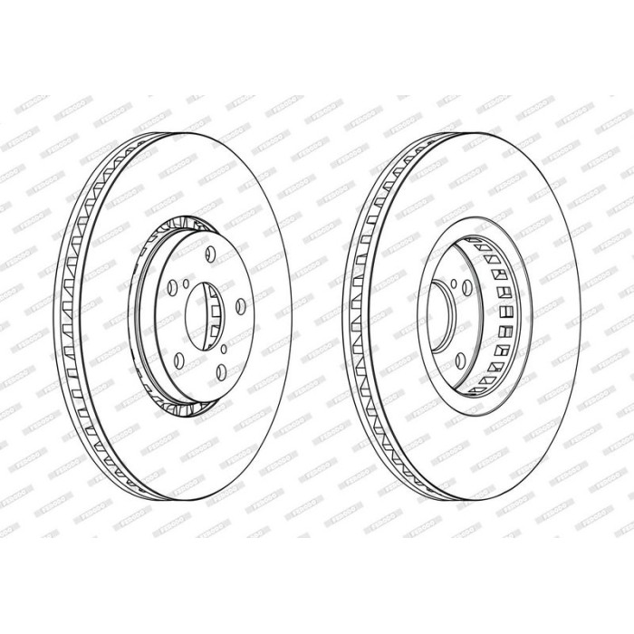 Ferodo DDF2497RC-1 Bremsscheibe PREMIER Ferodo DDF2497RC-1 Bremsscheibe PREMIER
