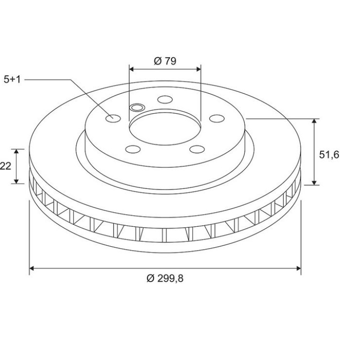 Valeo 672604 Bremsscheibe COATED