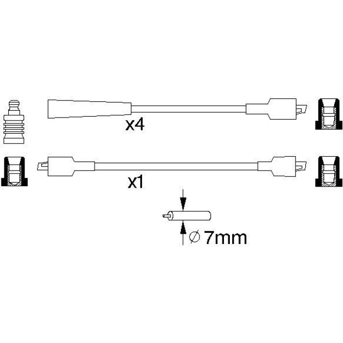 BOSCH 0 986 356 785 Zündleitungssatz