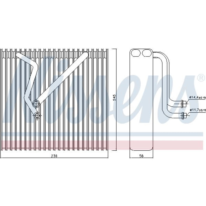 Nissens 92163 Verdampfer, Klimaanlage Nissens 92163 Verdampfer, Klimaanlage