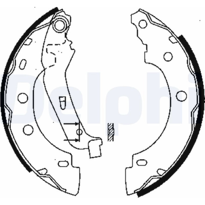 Delphi LS1842 Bremsbackensatz