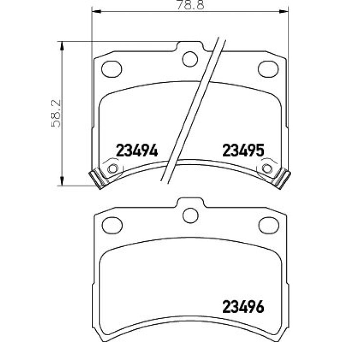 Bremsbelagsatz, Scheibenbremse 8DB 355 017-121 Bremsbelagsatz, Scheibenbremse 8DB 355 017-121