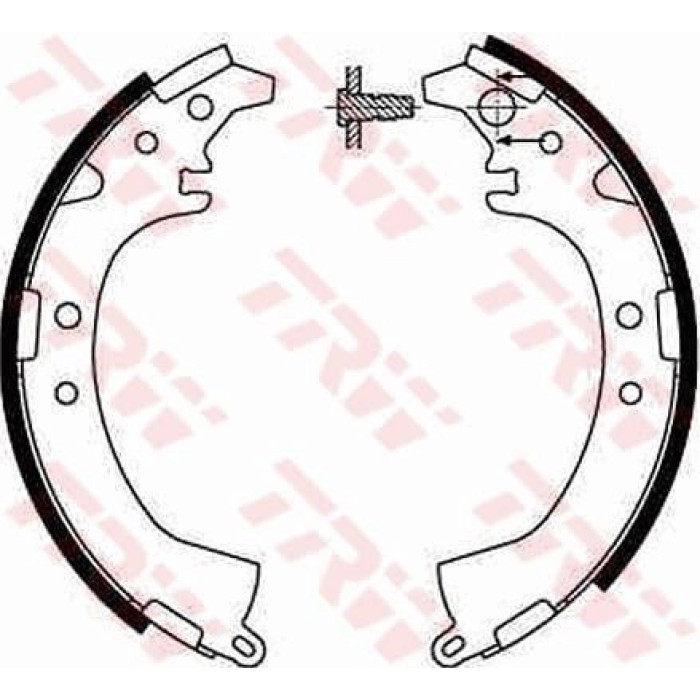 TRW GS8649 Bremsbackensatz TRW GS8649 Bremsbackensatz