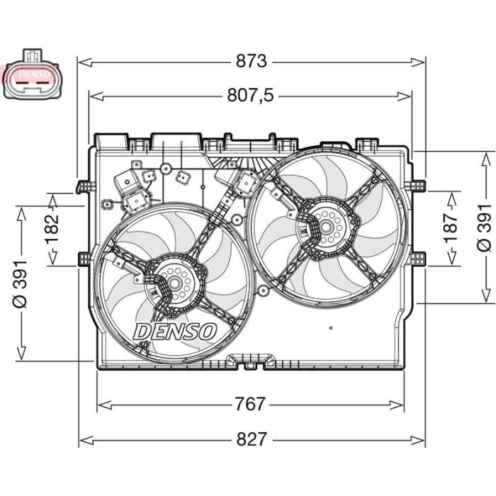 Denso DER09311 Lüfter, Motorkühlung Denso DER09311 Lüfter, Motorkühlung