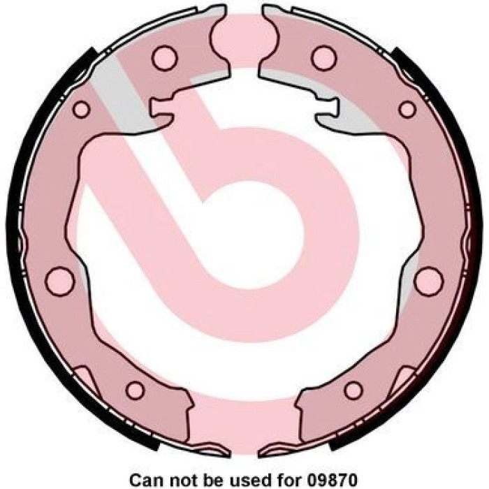 Brembo S 83 568 Bremsbackensatz, Feststellbremse ESSENTIAL LINE