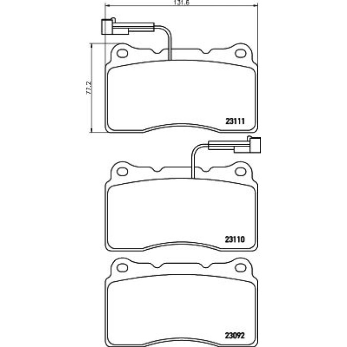 Hella 8DB 355 018-361 Bremsbelagsatz, Scheibenbremse Hella 8DB 355 018-361 Bremsbelagsatz, Scheibenbremse