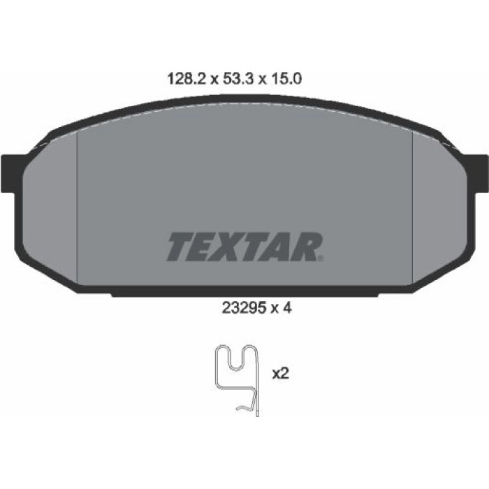 Textar 2329501 Bremsbelagsatz, Scheibenbremse Textar 2329501 Bremsbelagsatz, Scheibenbremse