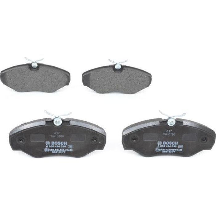 BOSCH 0 986 424 636 Bremsbelagsatz, Scheibenbremse BOSCH 0 986 424 636 Bremsbelagsatz, Scheibenbremse