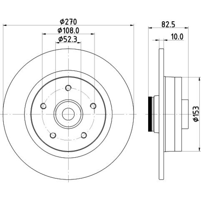 Hella 8DD 355 123-181 Bremsscheibe PRO Hella 8DD 355 123-181 Bremsscheibe PRO