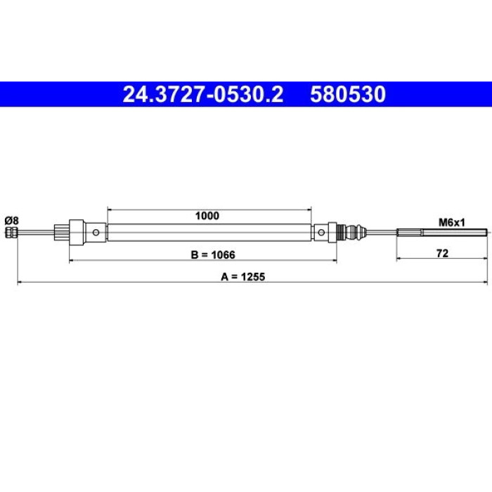 ATE 24.3727-0530.2 Seilzug, Feststellbremse