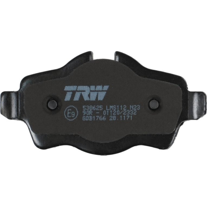 TRW GDB1766 Bremsbelagsatz, Scheibenbremse COTEC