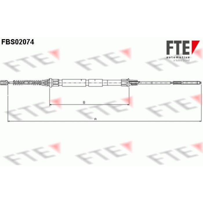 FTE 9250075 Seilzug, Feststellbremse FTE 9250075 Seilzug, Feststellbremse