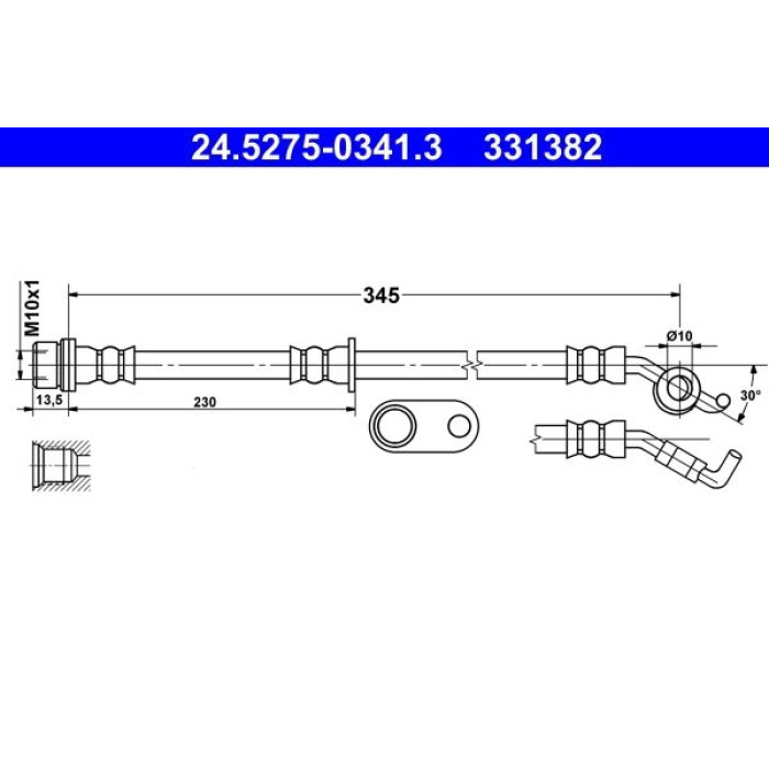 ATE 24.5275-0341.3 Bremsschlauch