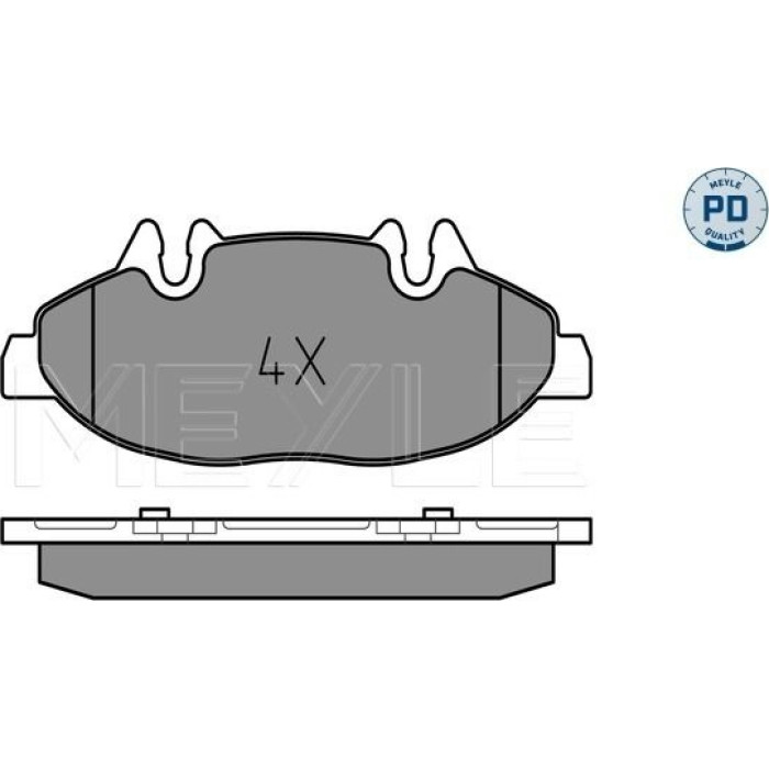 Meyle 025 240 0720/PD Bremsbelagsatz, Scheibenbremse MEYLE-PD: Advanced performance and design Meyle 025 240 0720/PD Bremsbelagsatz, Scheibenbremse MEYLE-PD: Advanced performance and design