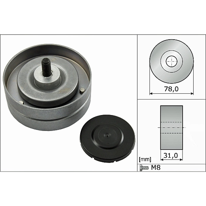 INA 532 0463 10 Umlenkrolle/Führungsrolle, Keilrippenriemen INA 532 0463 10 Umlenkrolle/Führungsrolle, Keilrippenriemen