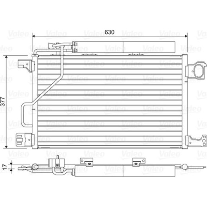 Valeo 814423 Kondensator, Klimaanlage