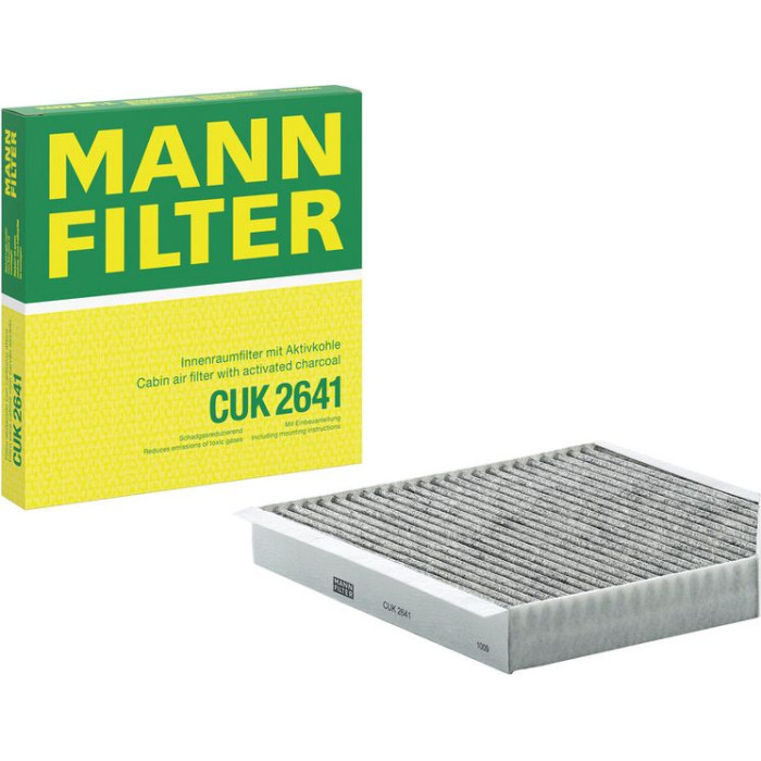 MANN-FILTER CUK 2641 Innenraumfilter, Aktivkohlefilter MANN-FILTER CUK 2641 Innenraumfilter, Aktivkohlefilter