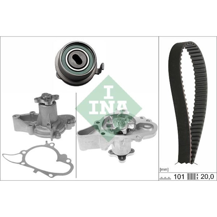 INA 530 0355 31 Wasserpumpe + Zahnriemensatz INA 530 0355 31 Wasserpumpe + Zahnriemensatz
