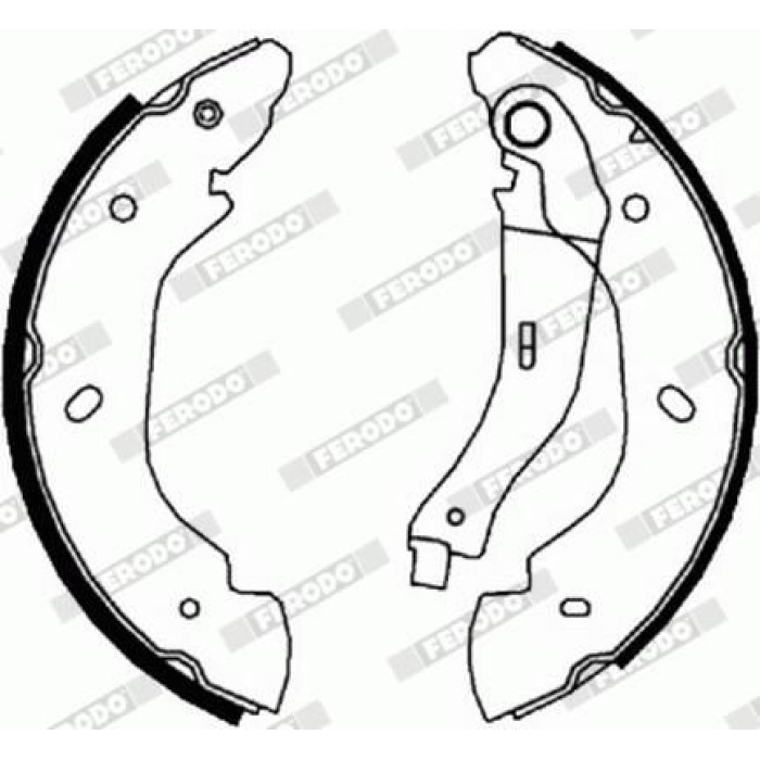 Ferodo FSB596R Bremsbackensatz PREMIER Ferodo FSB596R Bremsbackensatz PREMIER