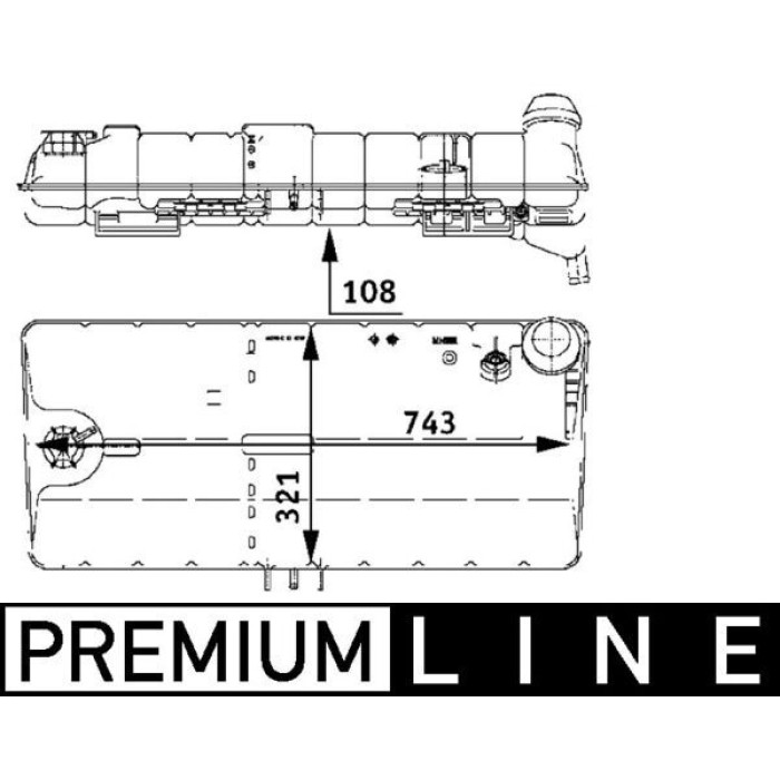 Mahle CRT 47 000P Ausgleichsbehälter, Kühlmittel BEHR Premium Line