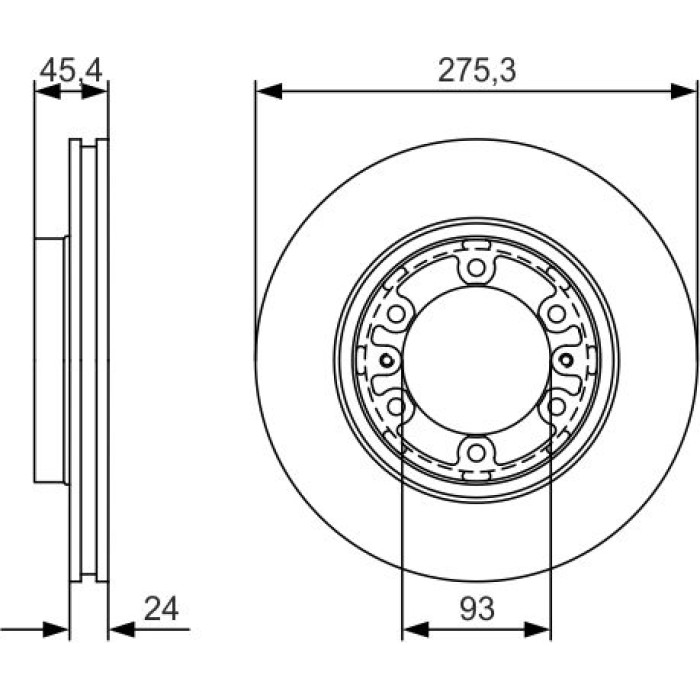 BOSCH 0 986 479 R40 Bremsscheibe