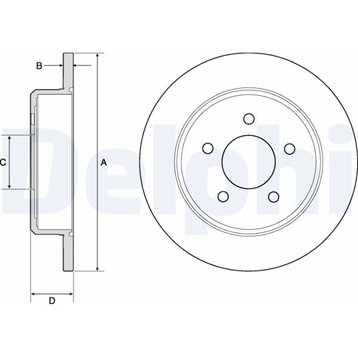 Delphi BG3739 Bremsscheibe Delphi BG3739 Bremsscheibe