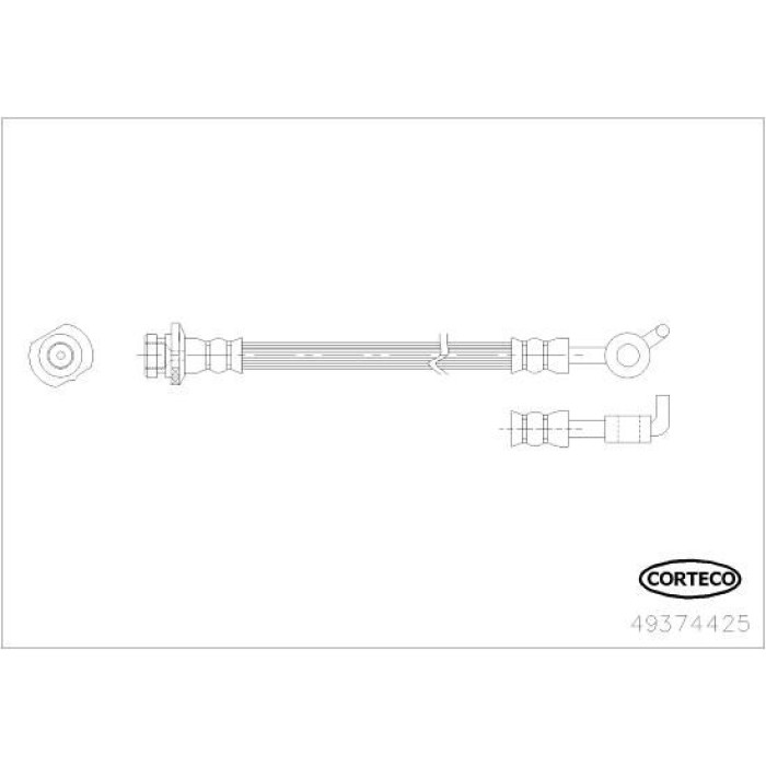 Corteco 49374425 Bremsschlauch Corteco 49374425 Bremsschlauch