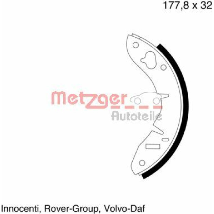 Bremsbackensatz MG 003