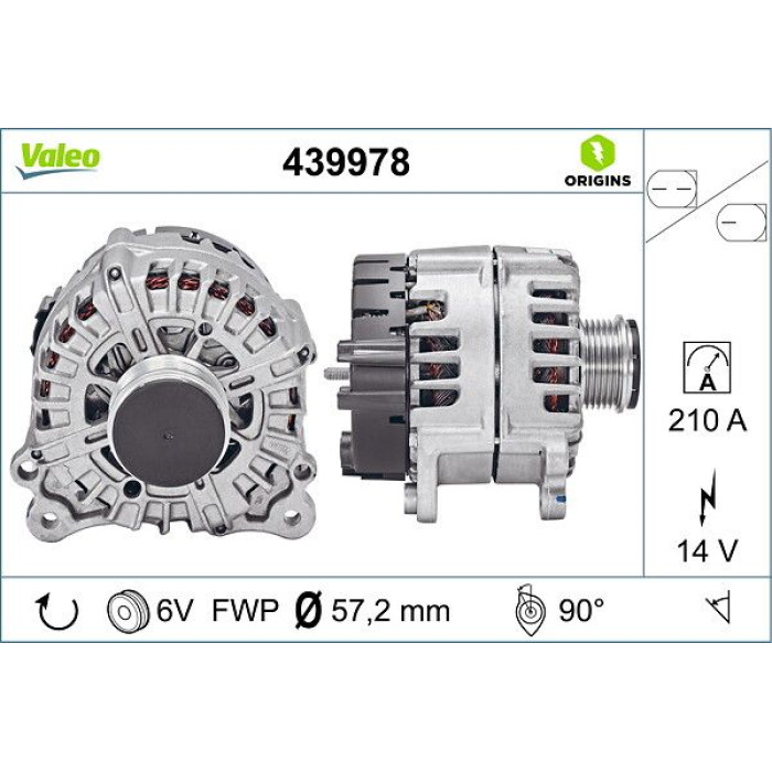 Valeo 439978 Generator ORIGINS - NEW O.E. TECHNOLOGIE