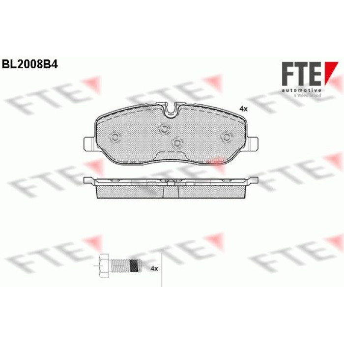 FTE 9010593 Bremsbelagsatz, Scheibenbremse FTE 9010593 Bremsbelagsatz, Scheibenbremse