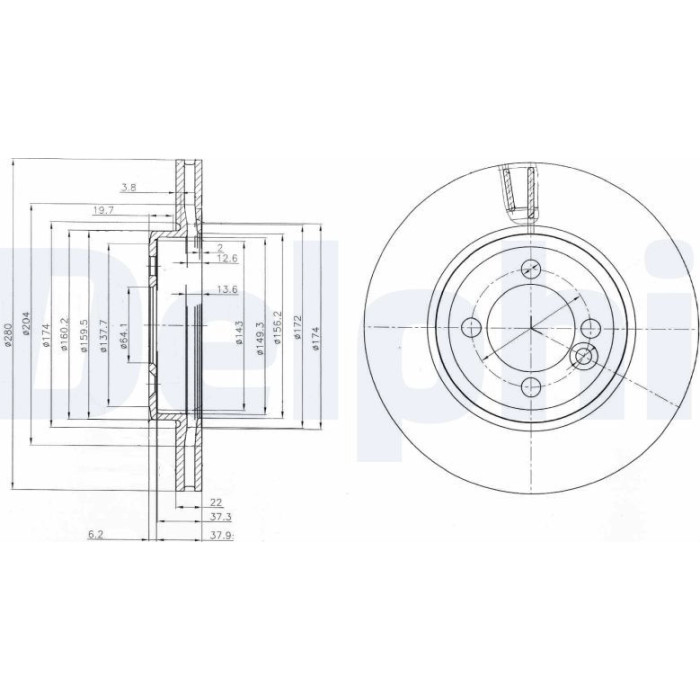 Bremsscheibe BG4146 Bremsscheibe BG4146