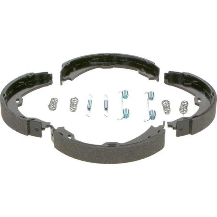 BOSCH 0 986 487 724 Bremsbackensatz, Feststellbremse BOSCH 0 986 487 724 Bremsbackensatz, Feststellbremse