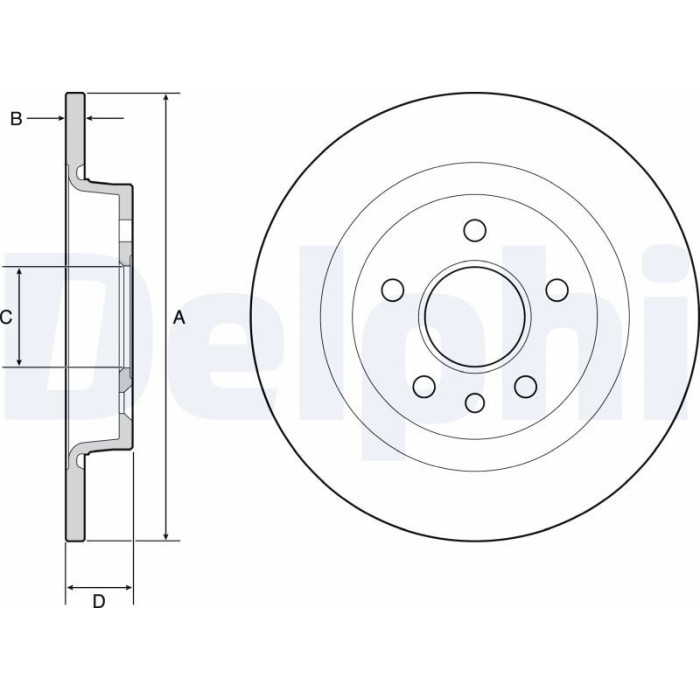 Delphi BG3897 Bremsscheibe Delphi BG3897 Bremsscheibe