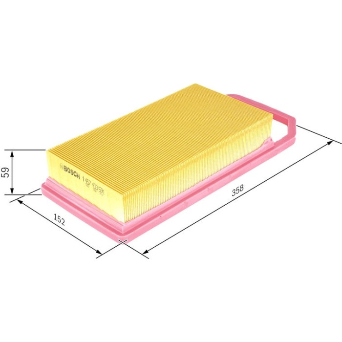 BOSCH 1 457 433 591 Luftfilter BOSCH 1 457 433 591 Luftfilter