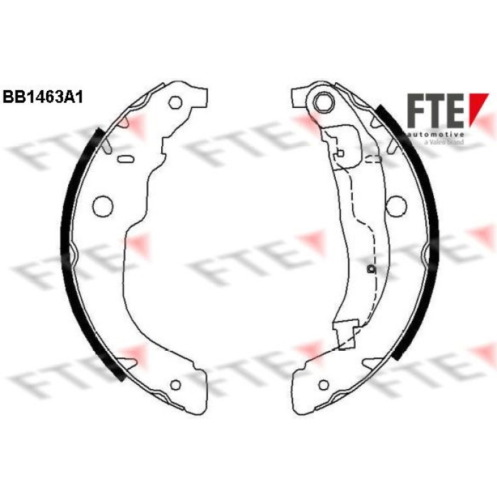 FTE 9100181 Bremsbackensatz FTE 9100181 Bremsbackensatz