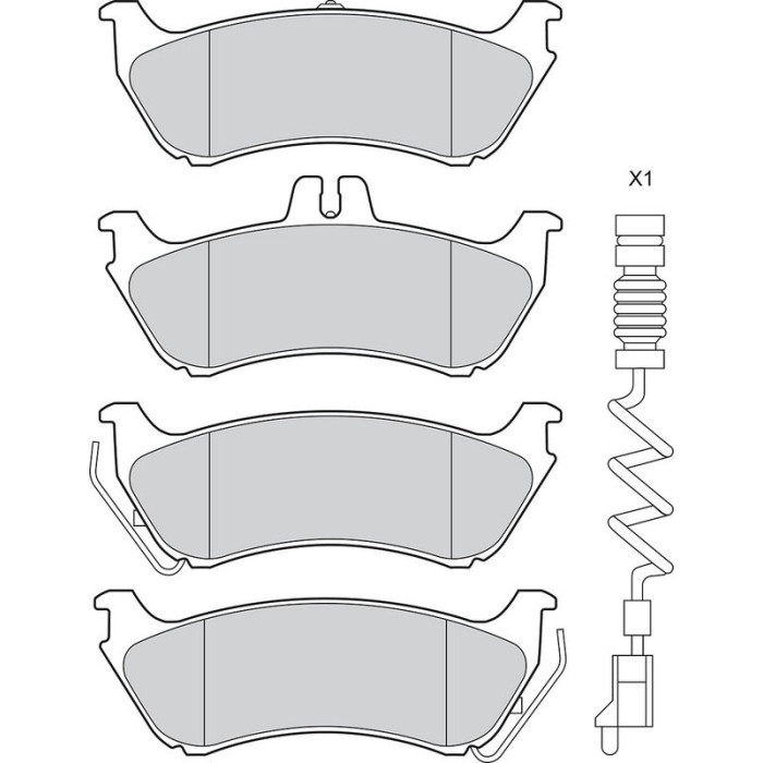 Valeo 302820 Bremsbelagsatz, Scheibenbremse ESSENTIAL