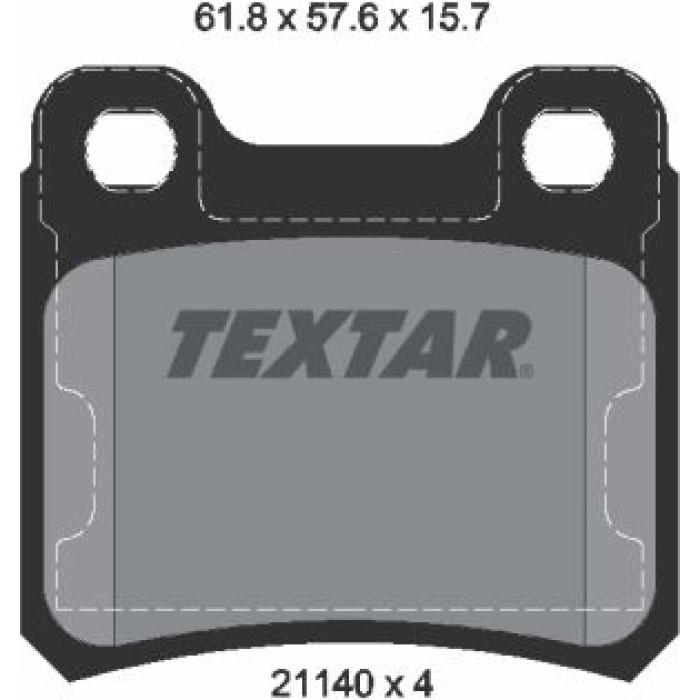 Textar 2114001 Bremsbelagsatz, Scheibenbremse Q+